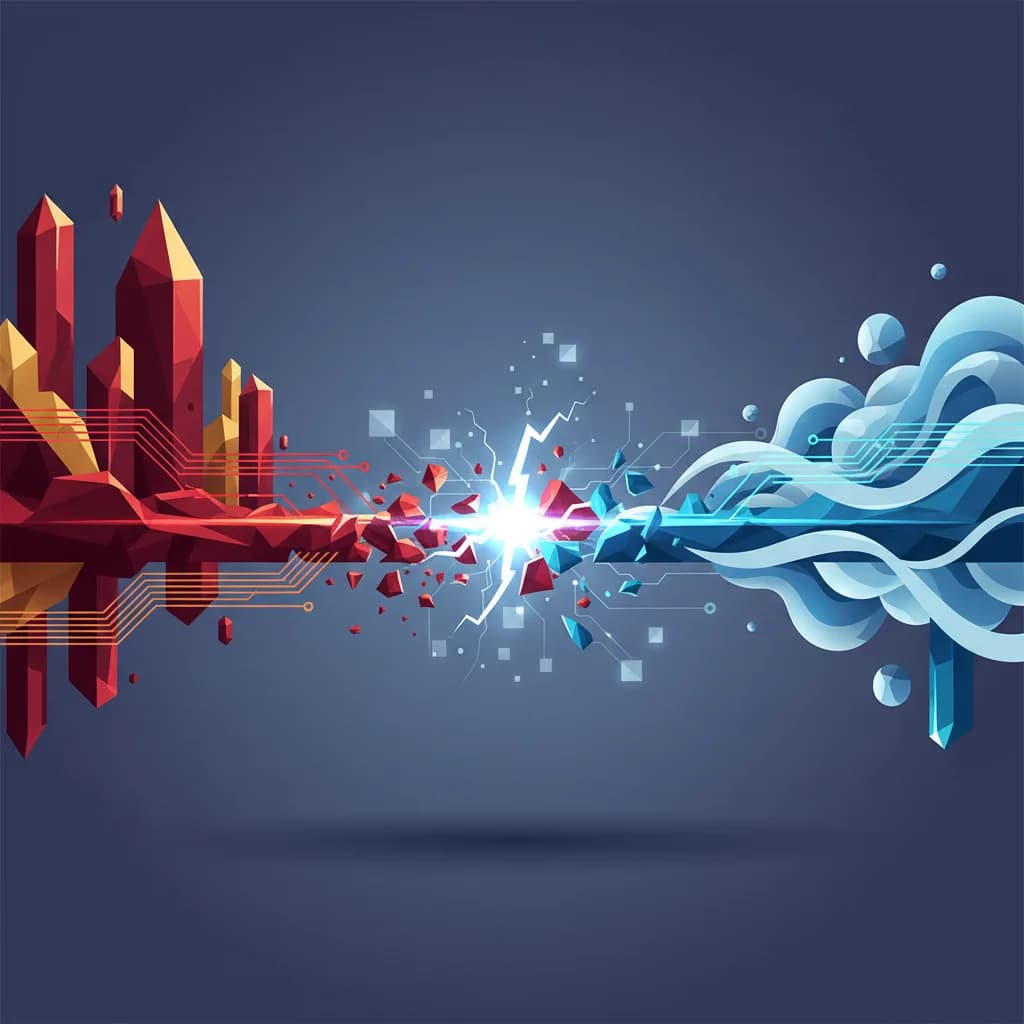 Ilustración conceptual sobre restricciones a startups de IA chinas y barreras para exportar talento tecnológico