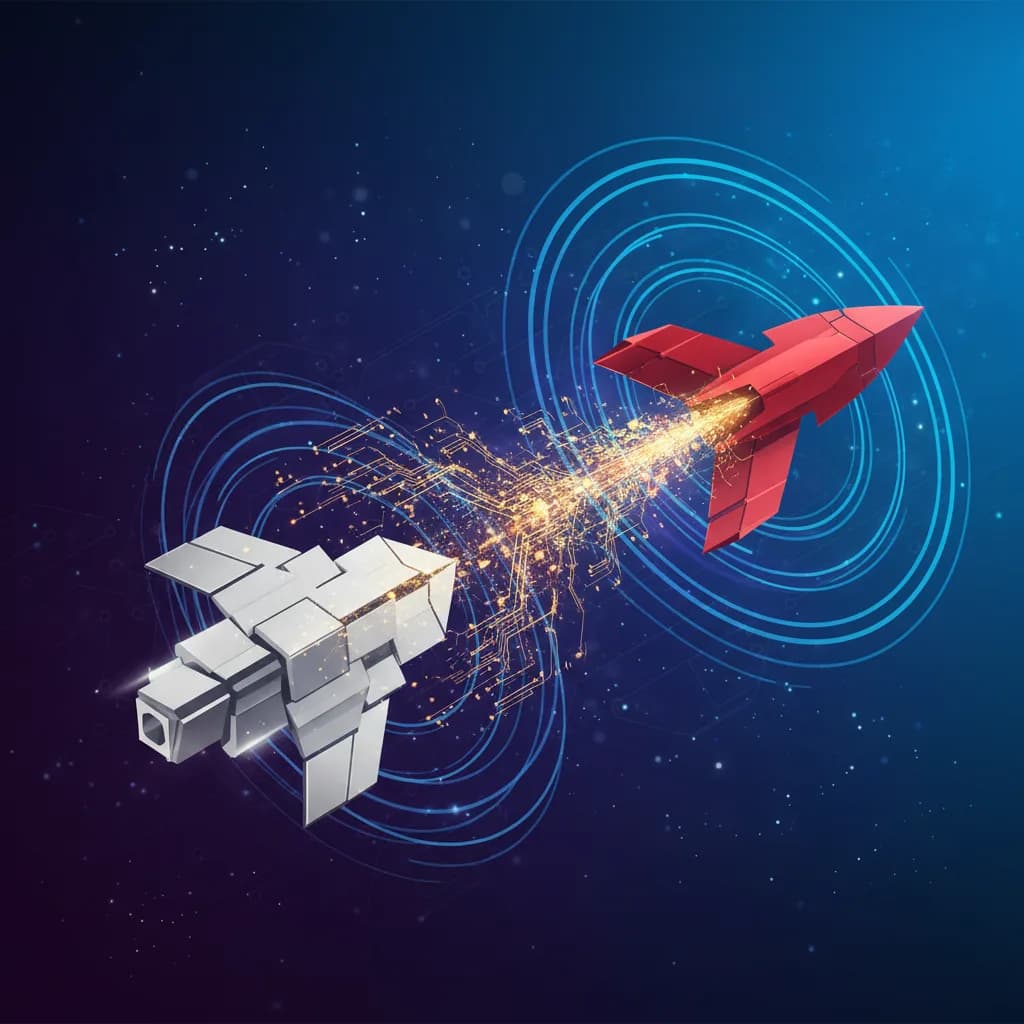 Ilustración conceptual sobre adquisiciones tecnológicas y transformación empresarial en la era de la IA